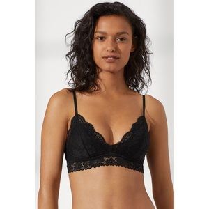 h&m black lace bra
